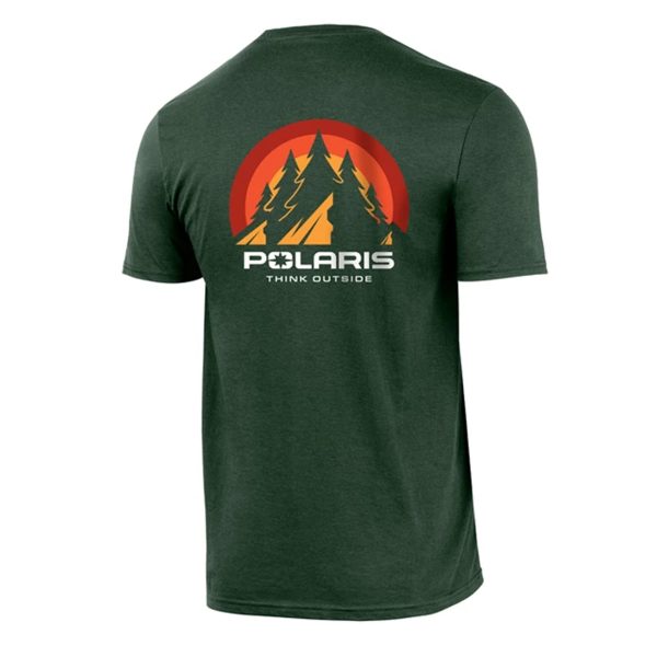 Polaris Men s Graphic Tee T-Shirt Forest Green Hot on Sale - Image 2