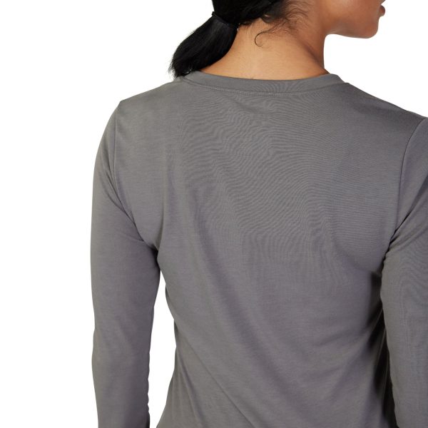 Fox Racing Atlas LS Tech T-Shirt Pewter Grey Online Hot Sale - Image 3